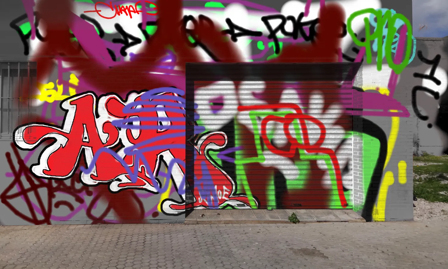 Graffiti artwork by qsk