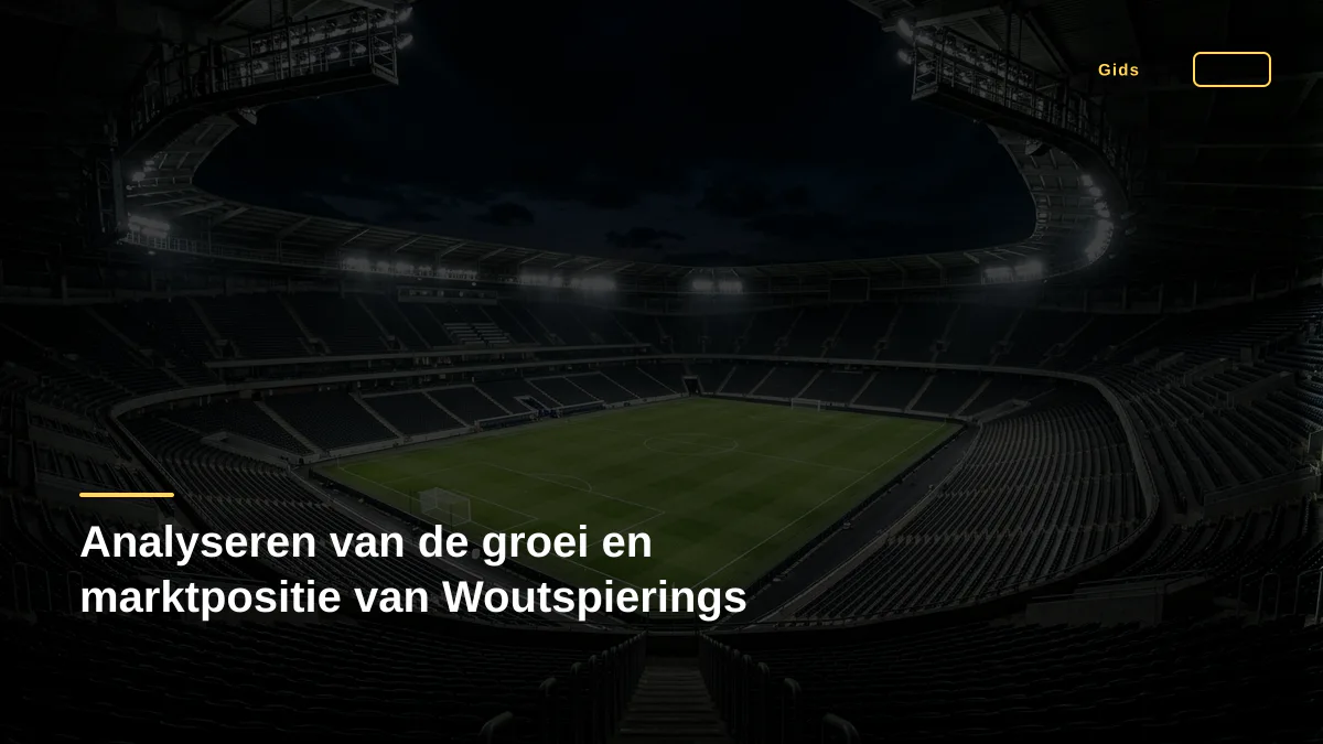 Analyseren van de groei en marktpositie van Woutspierings