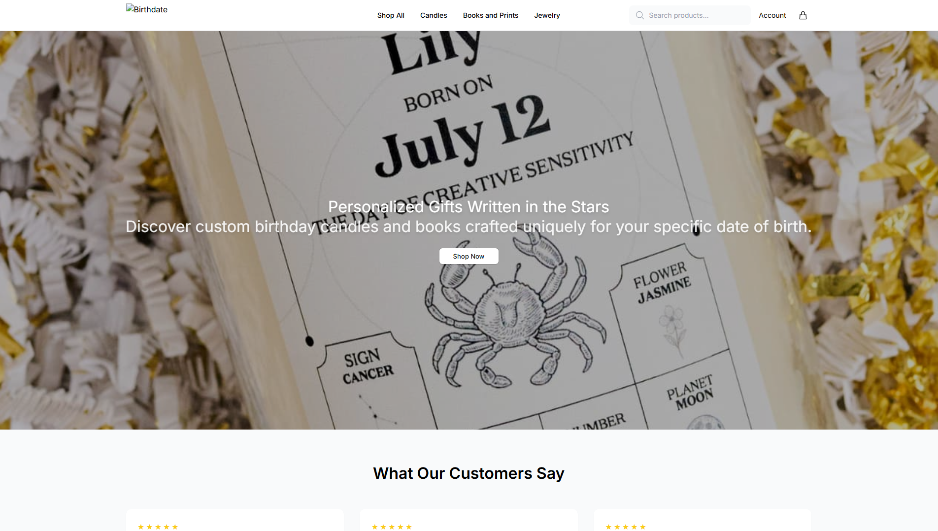 Primary capture · birthdatecostudio.shop