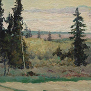 Пейзаж с елками 1897