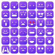 Seasons v2 Telegram Sticker — Purple Emoji Set PNG