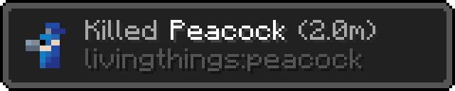 Ingame Peacock Message