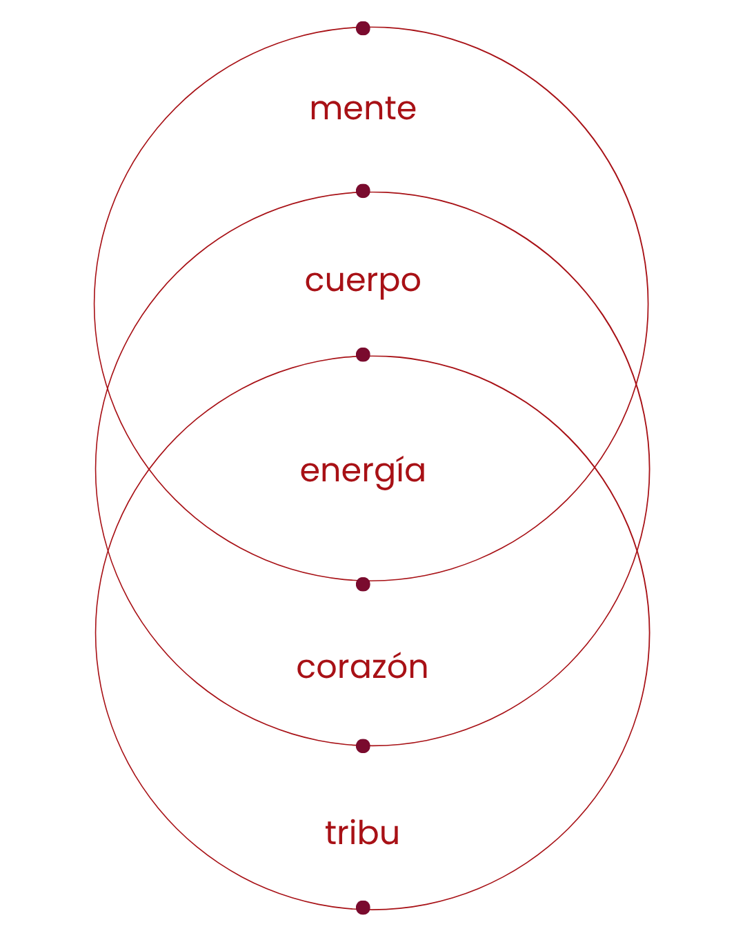 Portales: mente, cuerpo, energía, corazón y tribu