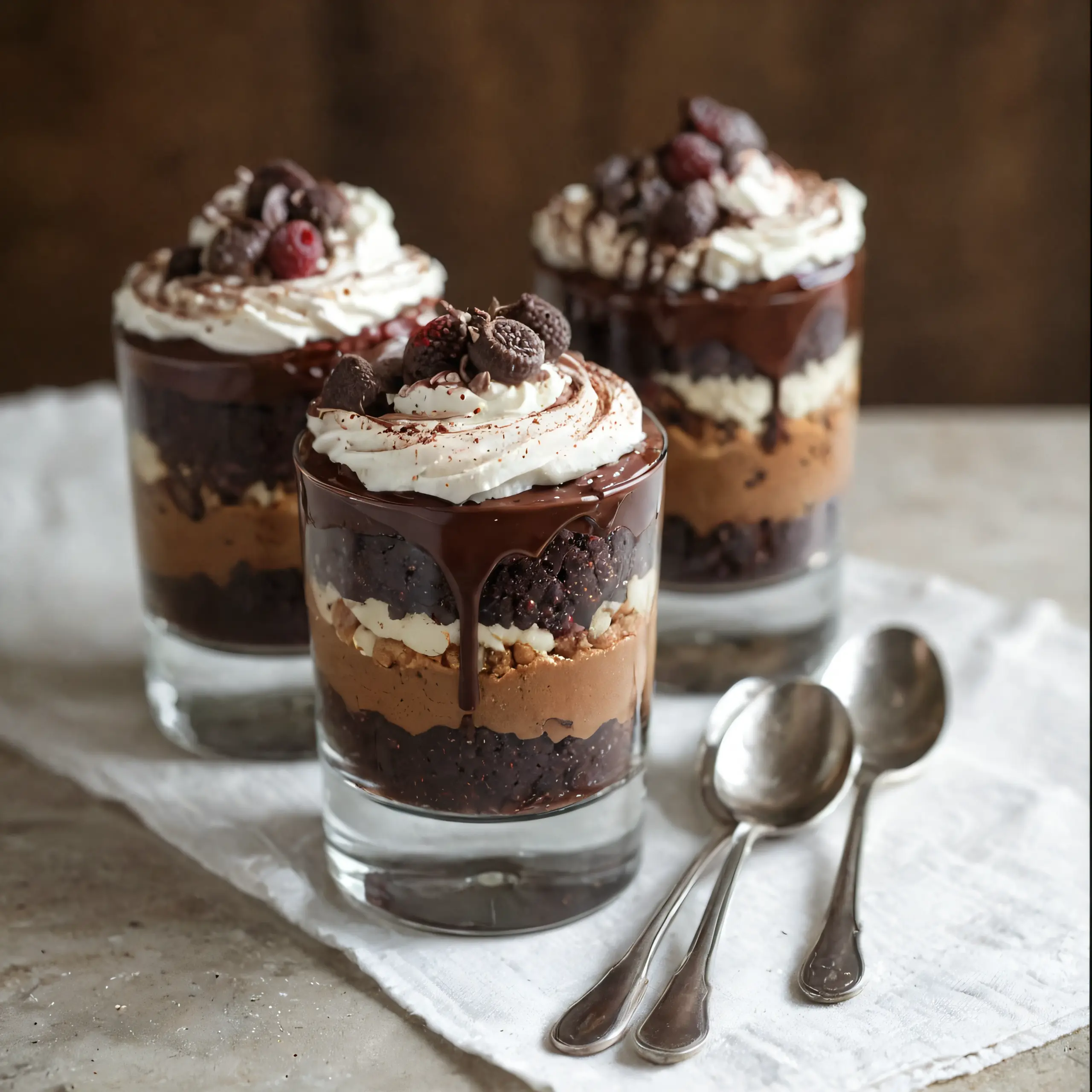 Espresso Brownie Layer Cake