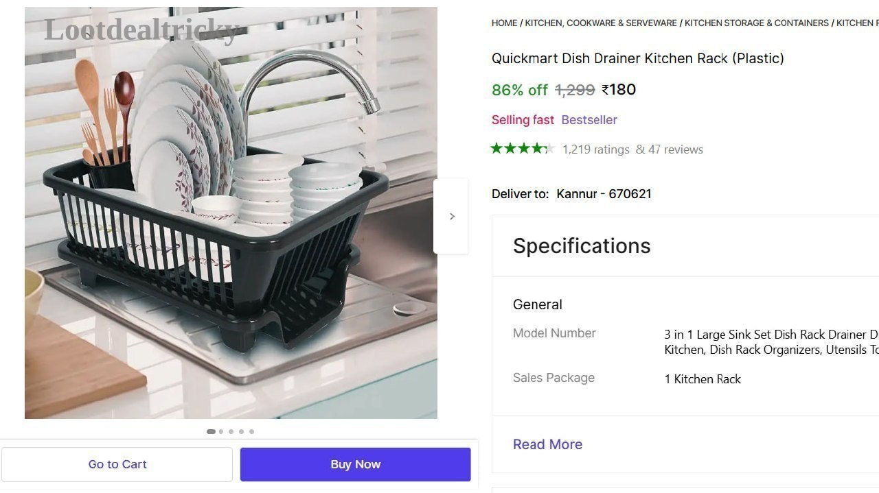 quickmart Dish Drainer – Just ₹180 | Best Deal quickmart Dish Drainer – Just ₹180 | Best Deal