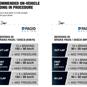 Pagid Race Pad Bedding In