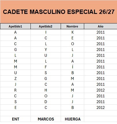 CADETE ESPECIAL MASCULINO