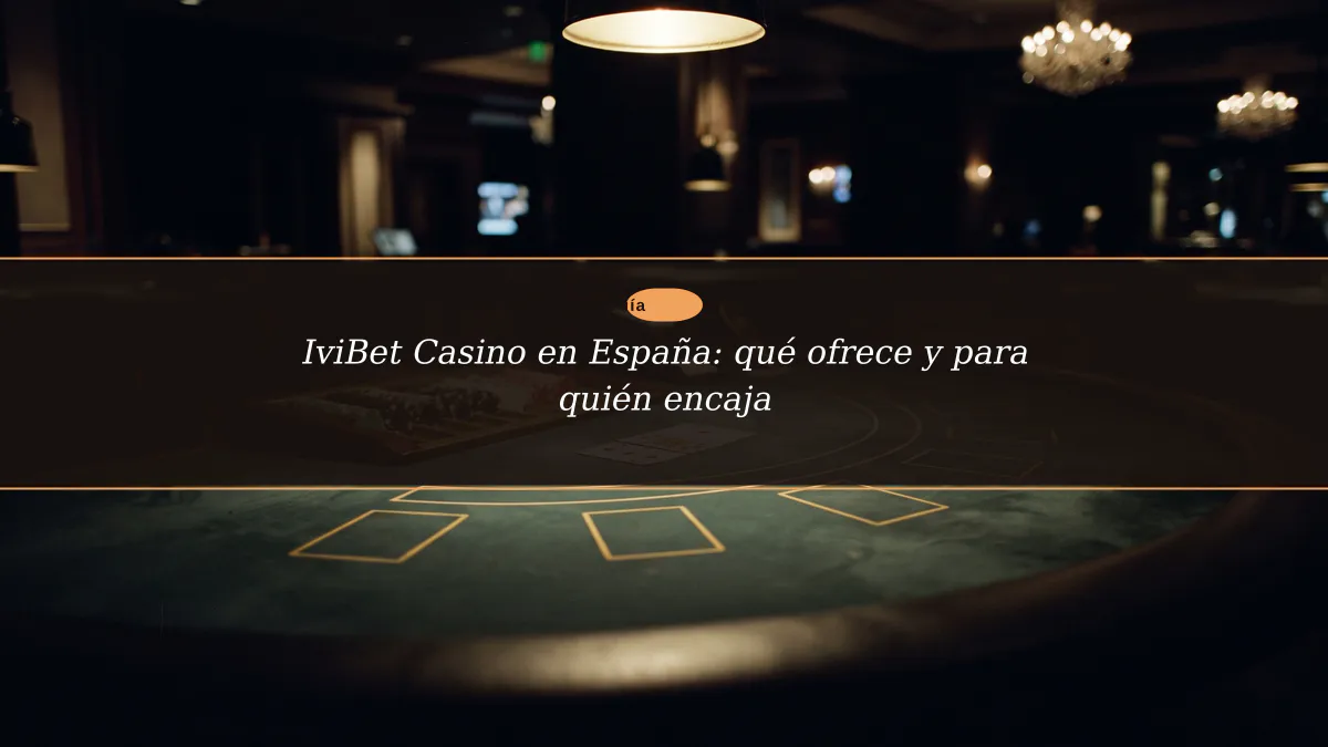 IviBet Casino en España: qué ofrece y para quién encaja