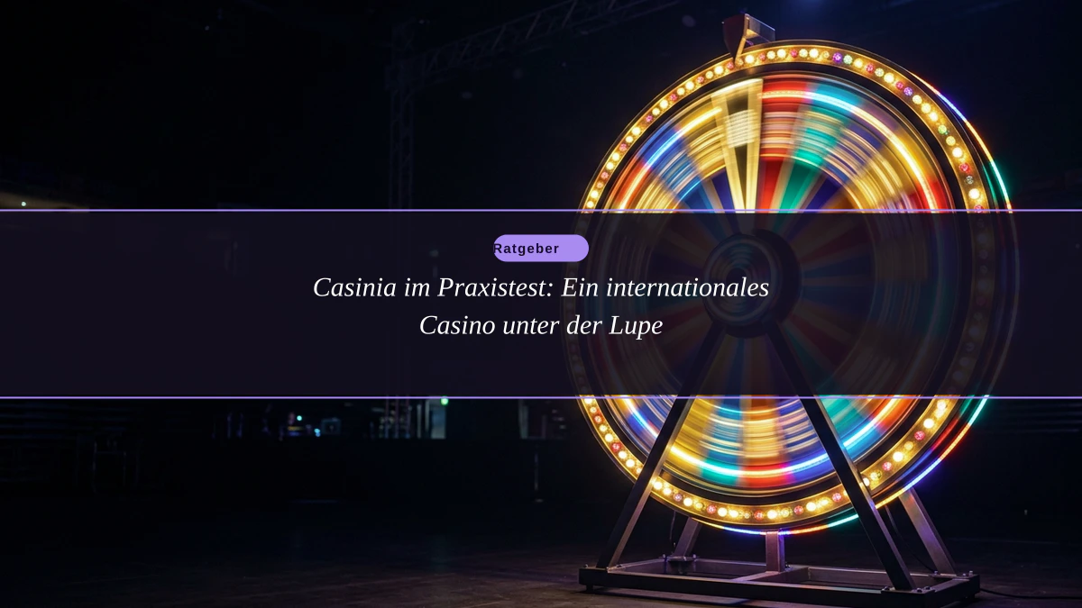 Casinia im Praxistest: Ein internationales Casino unter der Lupe