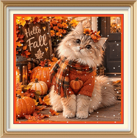 Cat Hello Fall FSS