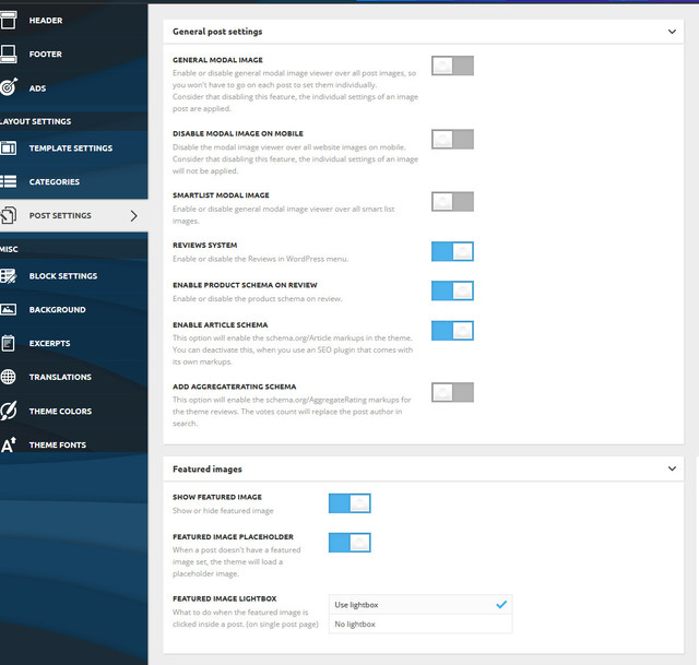 post-and-image-settings