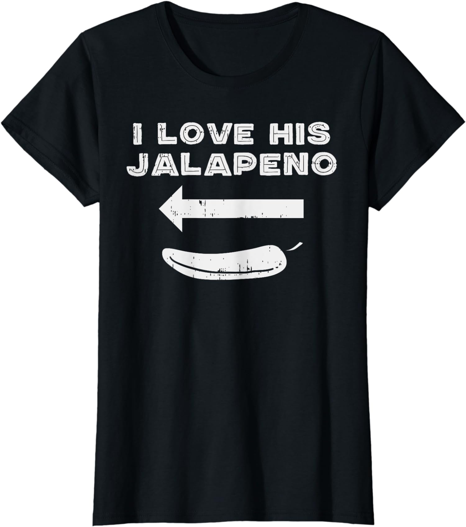 Cinco De Mayo Matching Couple Love His Jalapeno Ladies' Crewneck T