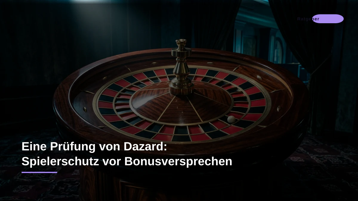Eine Prüfung von Dazard: Spielerschutz vor Bonusversprechen