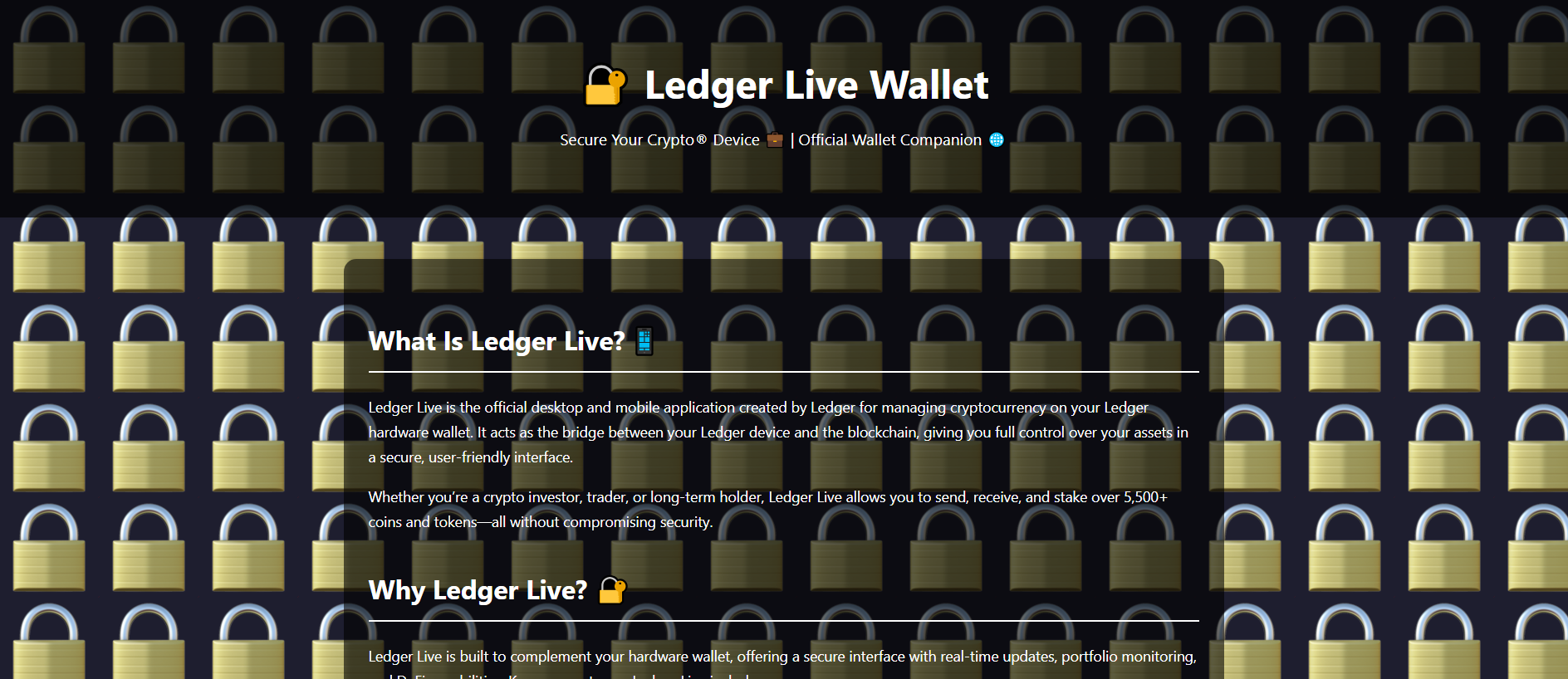 Stored capture of ledgrlive-wallet-en.pages.dev