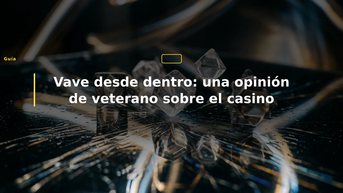 Vave desde dentro: una opinión de veterano sobre el casino