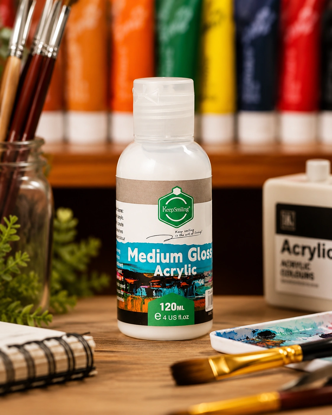 Keepsmiling Medium Gloss Acrylic Varnish 120ml