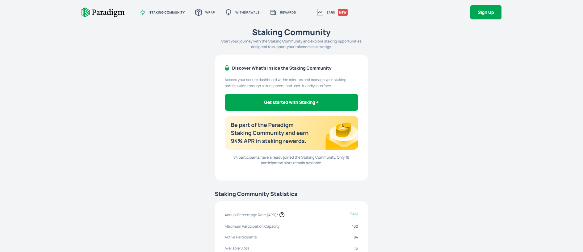 Screenshot of cryptopara.app