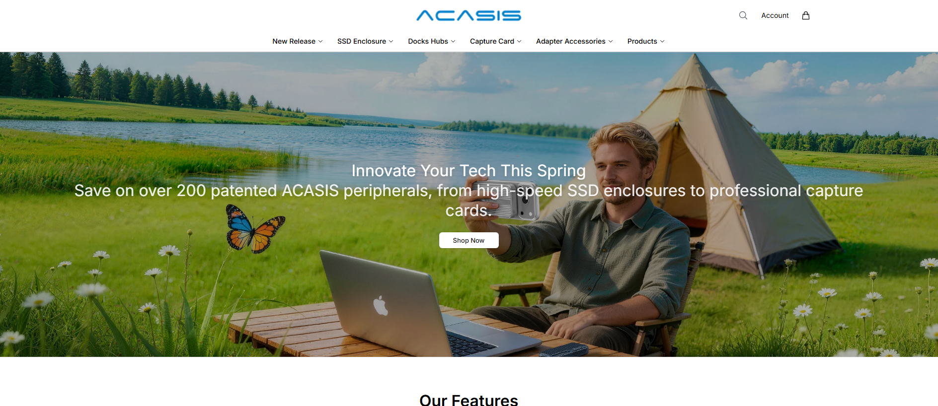 Stored capture of acasistech.shop