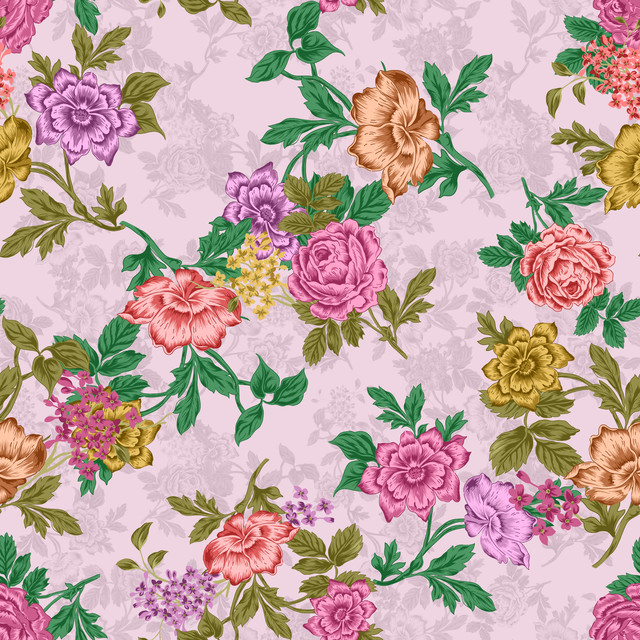 Seamless Vintage Floral Pattern with Blooming Roses.jpg