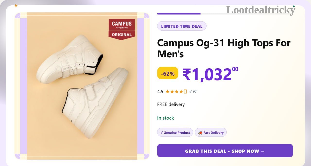   campus Og 31 – Just ₹1032 | Lowest Price Deal