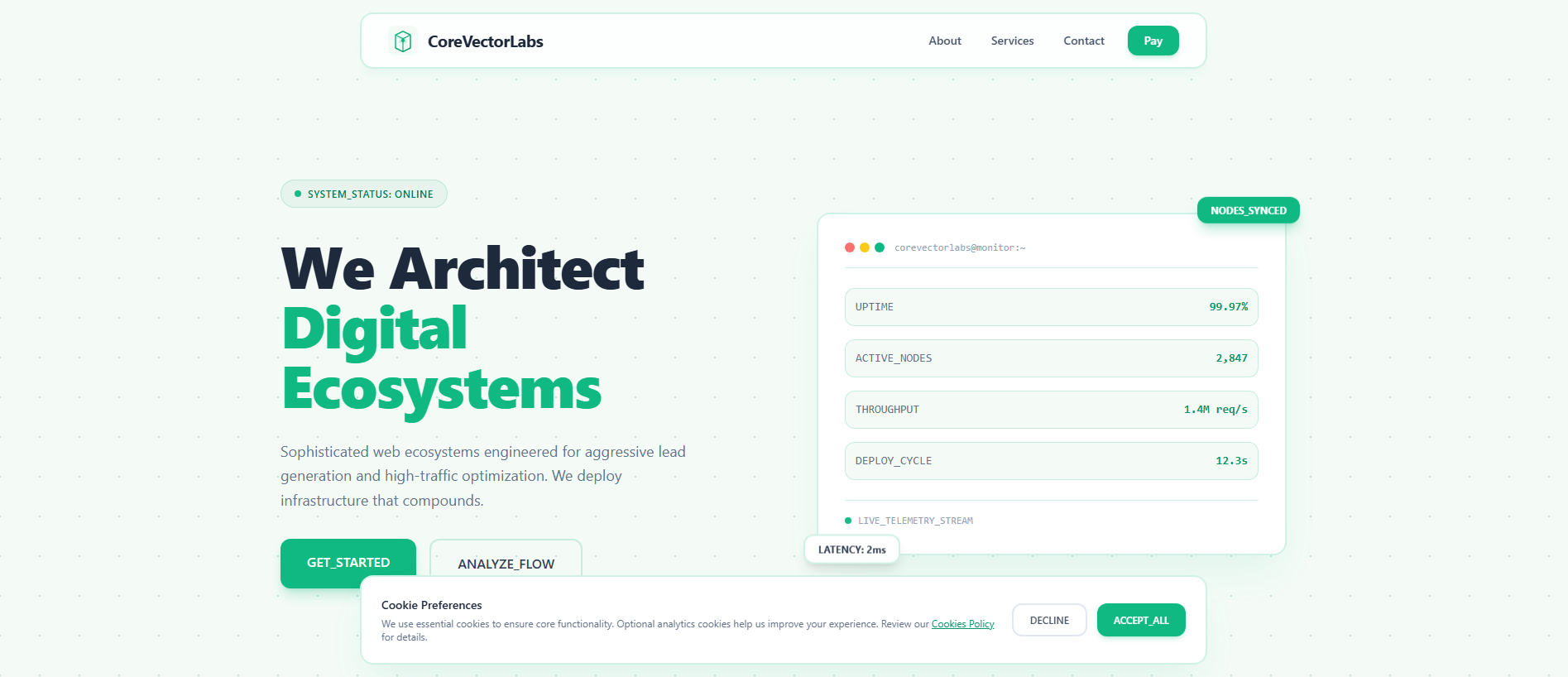 Forensic screenshot of corevectorlabs.com showing the phishing page layout