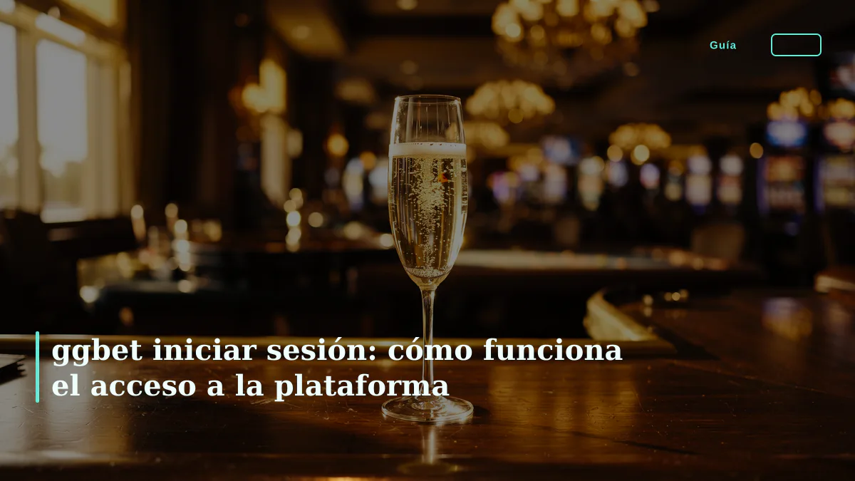 ggbet iniciar sesión: cómo funciona el acceso a la plataforma