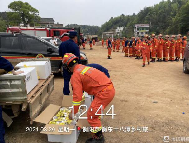 好食捷与衡阳消防支队战勤保障社会联动活动供餐