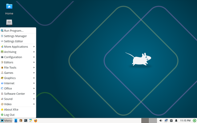 xfce default menu.png