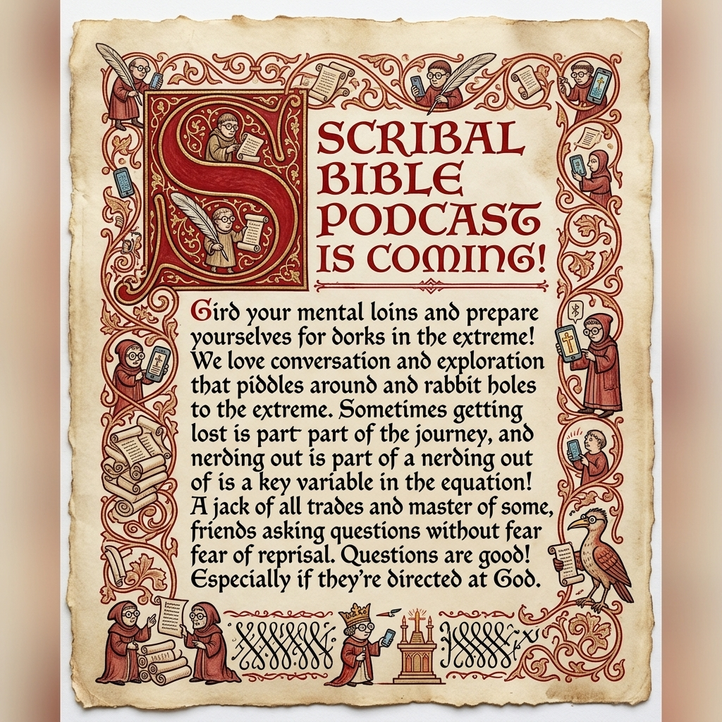 We are starting the Scribal Bible Podcast!
