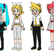 Miku Rin Len and Teto V7
