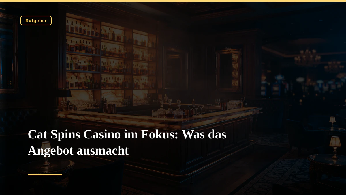 Cat Spins Casino im Fokus: Was das Angebot ausmacht
