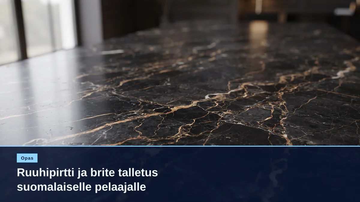 Ruuhipirtti ja brite talletus suomalaiselle pelaajalle