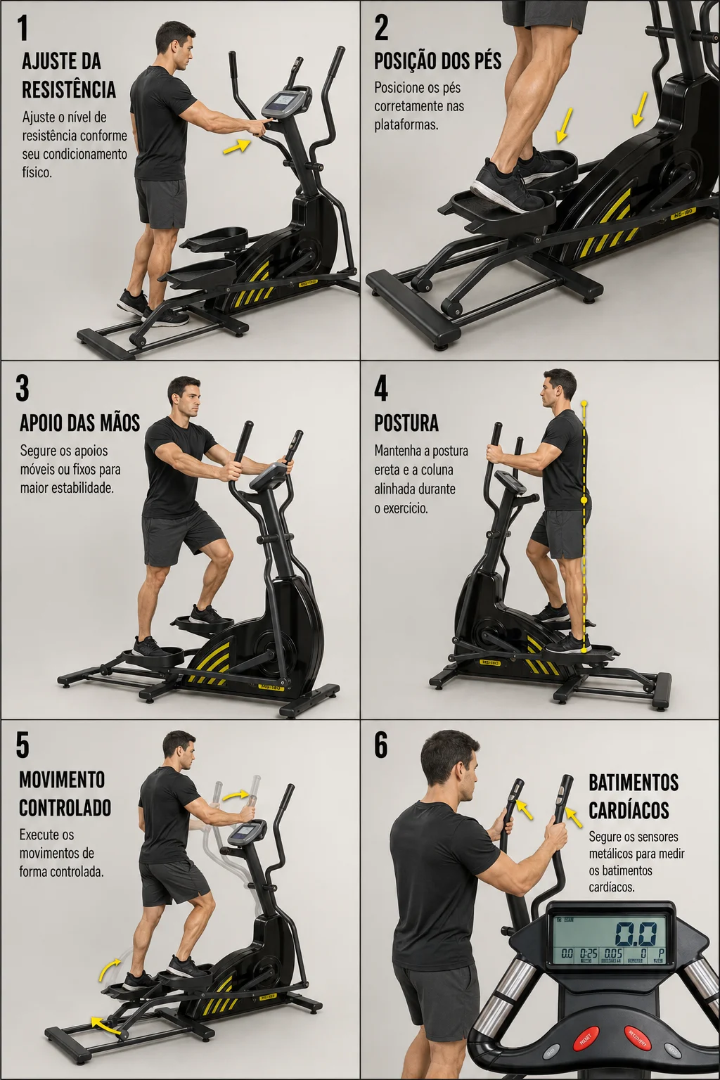 Instruções de uso - Eliptico Magnetico Profissional