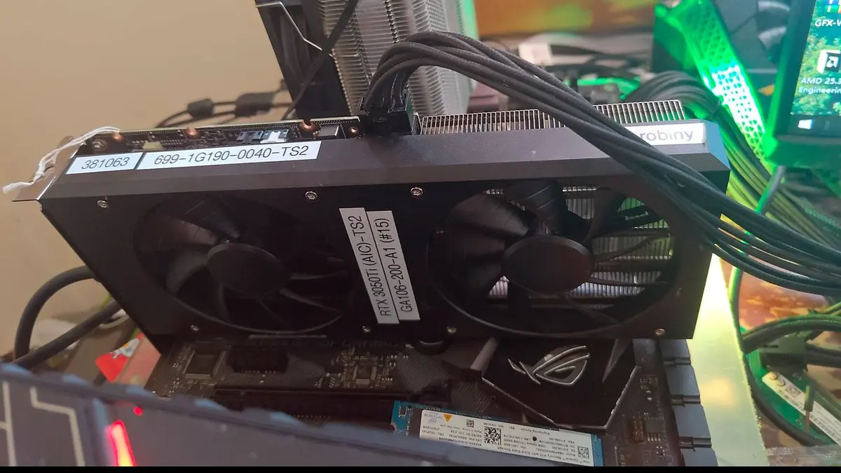 Unreleased RTX 3050 Ti Engineering Sample Exposed