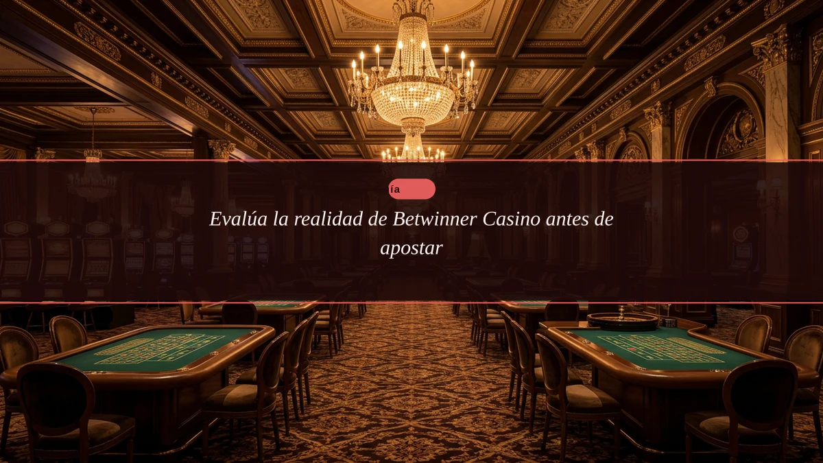 Evalúa la realidad de Betwinner Casino antes de apostar