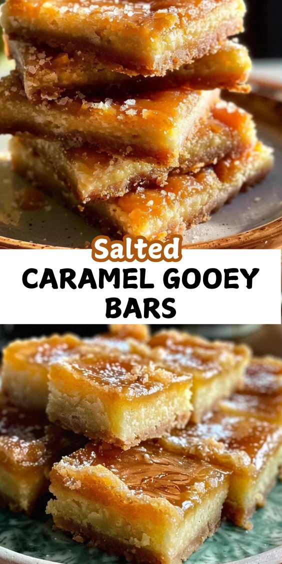 Salted Caramel Gooey Butter Bars (SO Addictive!)
