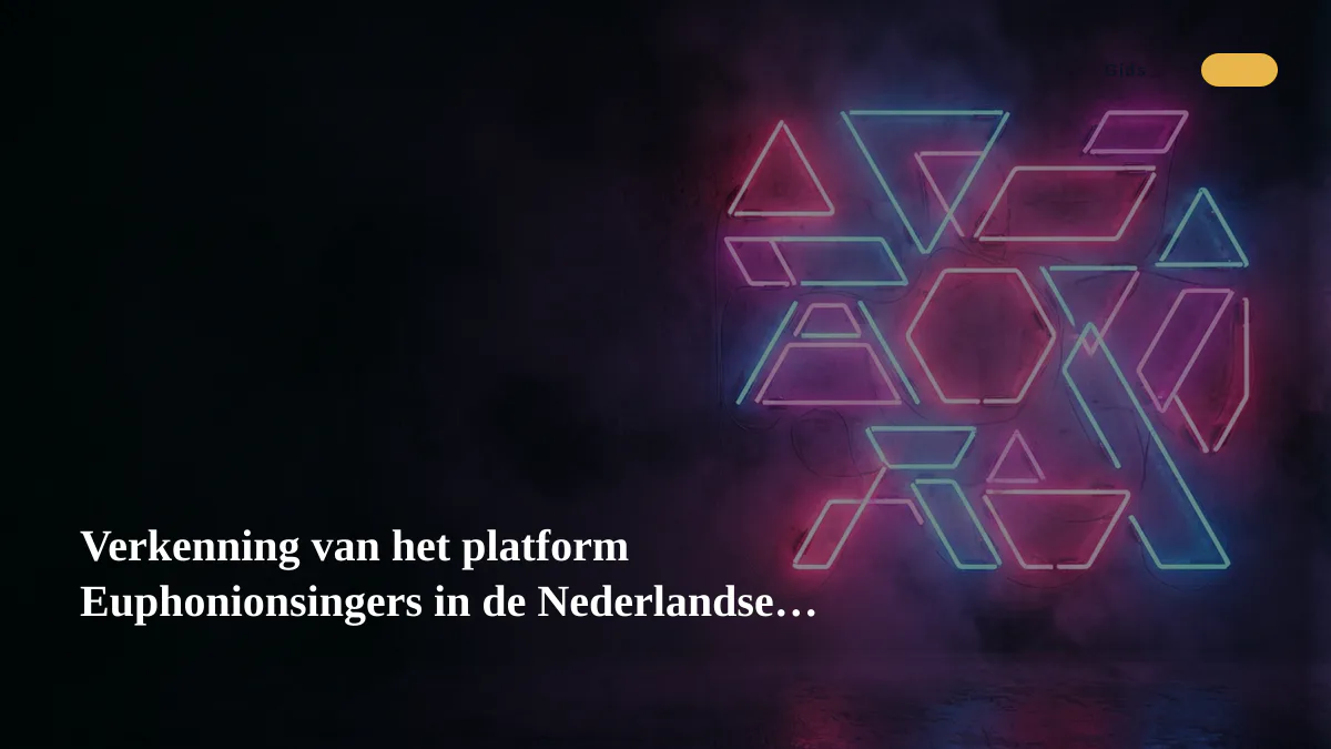 Verkenning van het platform Euphonionsingers in de Nederlandse context
