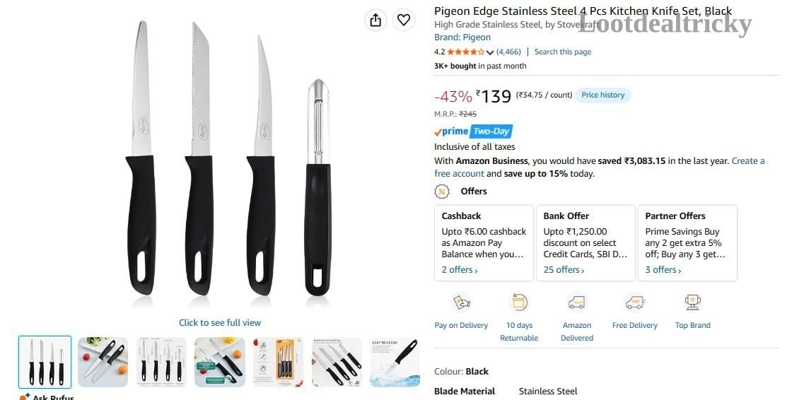 Pigeon Edge Stainless Offer Image