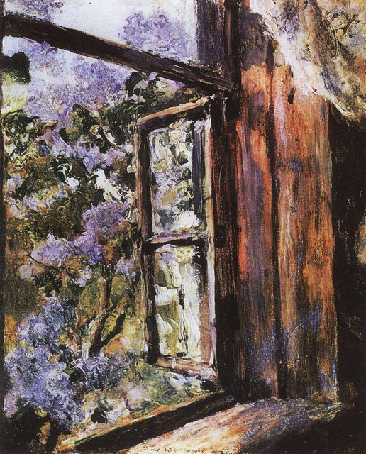 Открытое окно Сирень 1886