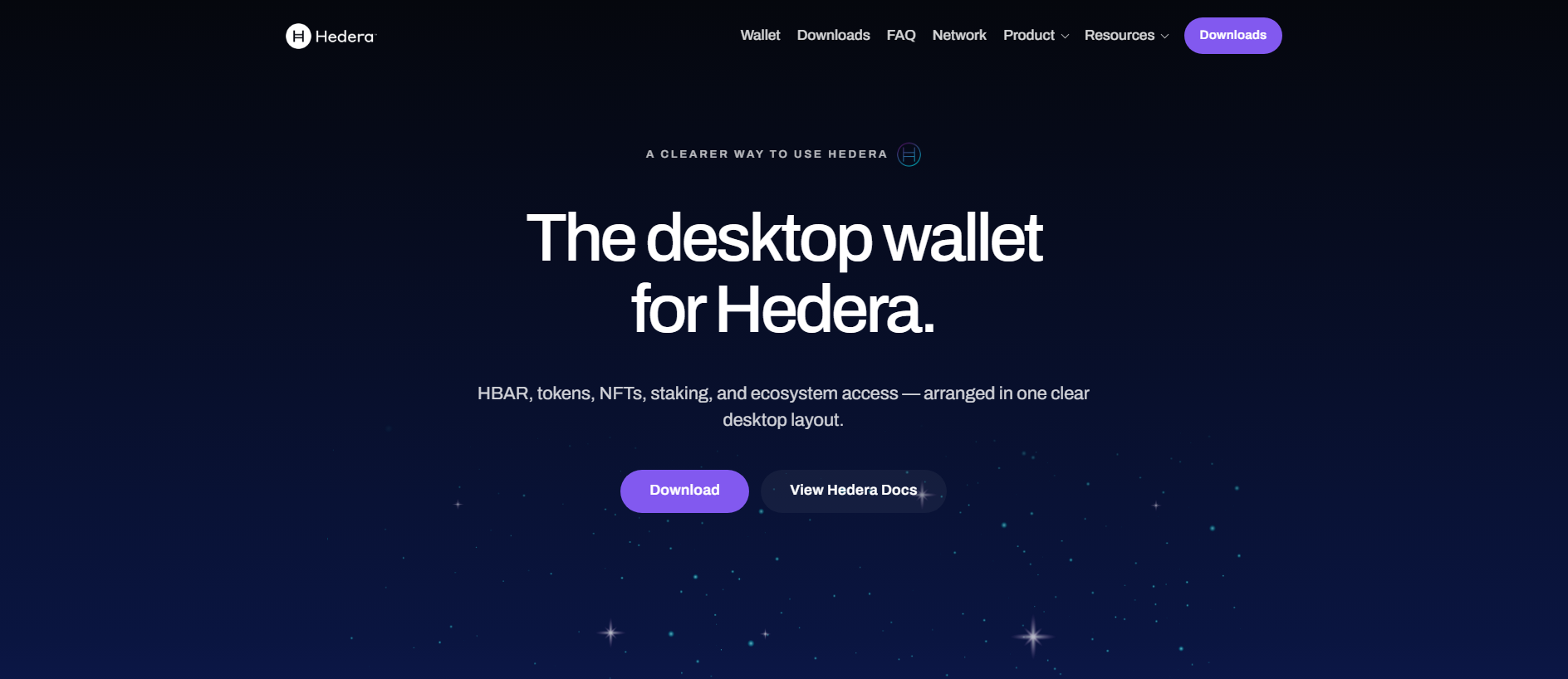 Screenshot of hbarwallet.org