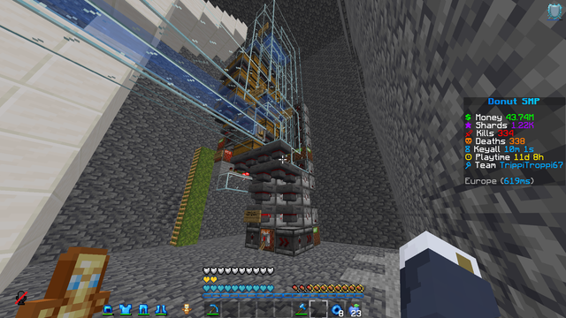 A 108k kelp an hour kelp module with shulker loader