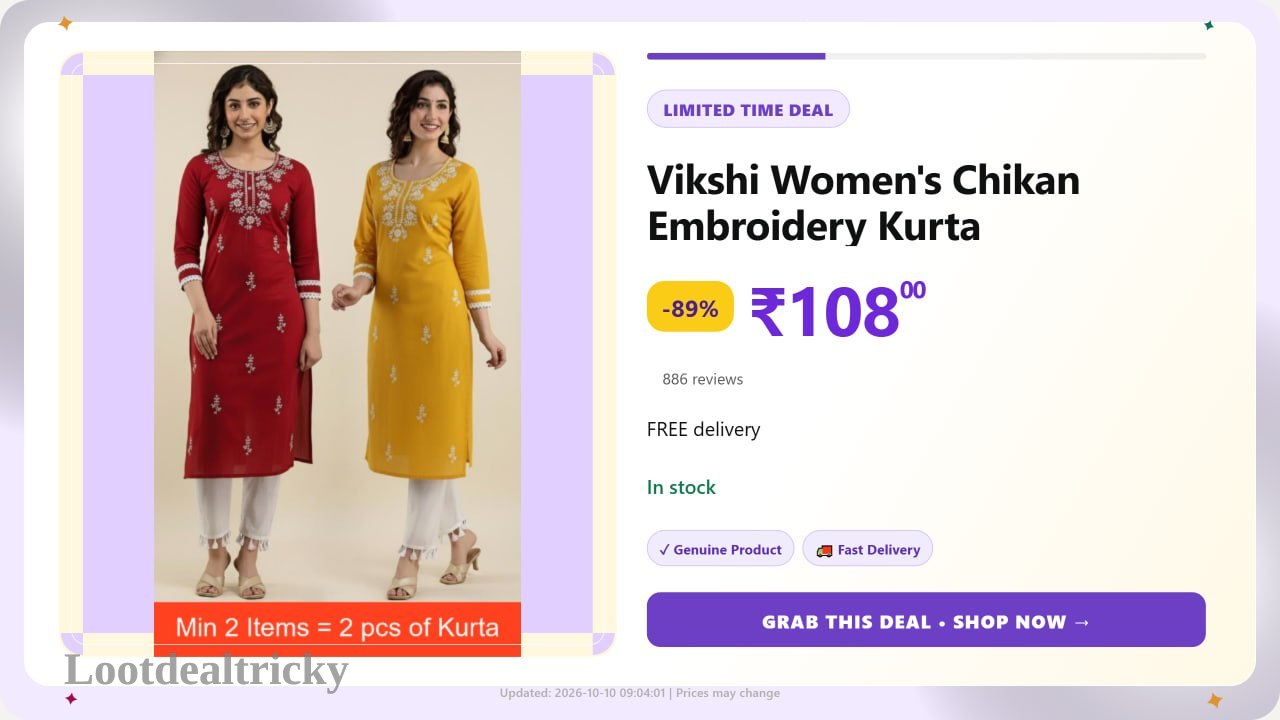 Vikshi Women S – Just ₹108 | Huge Savings Offer