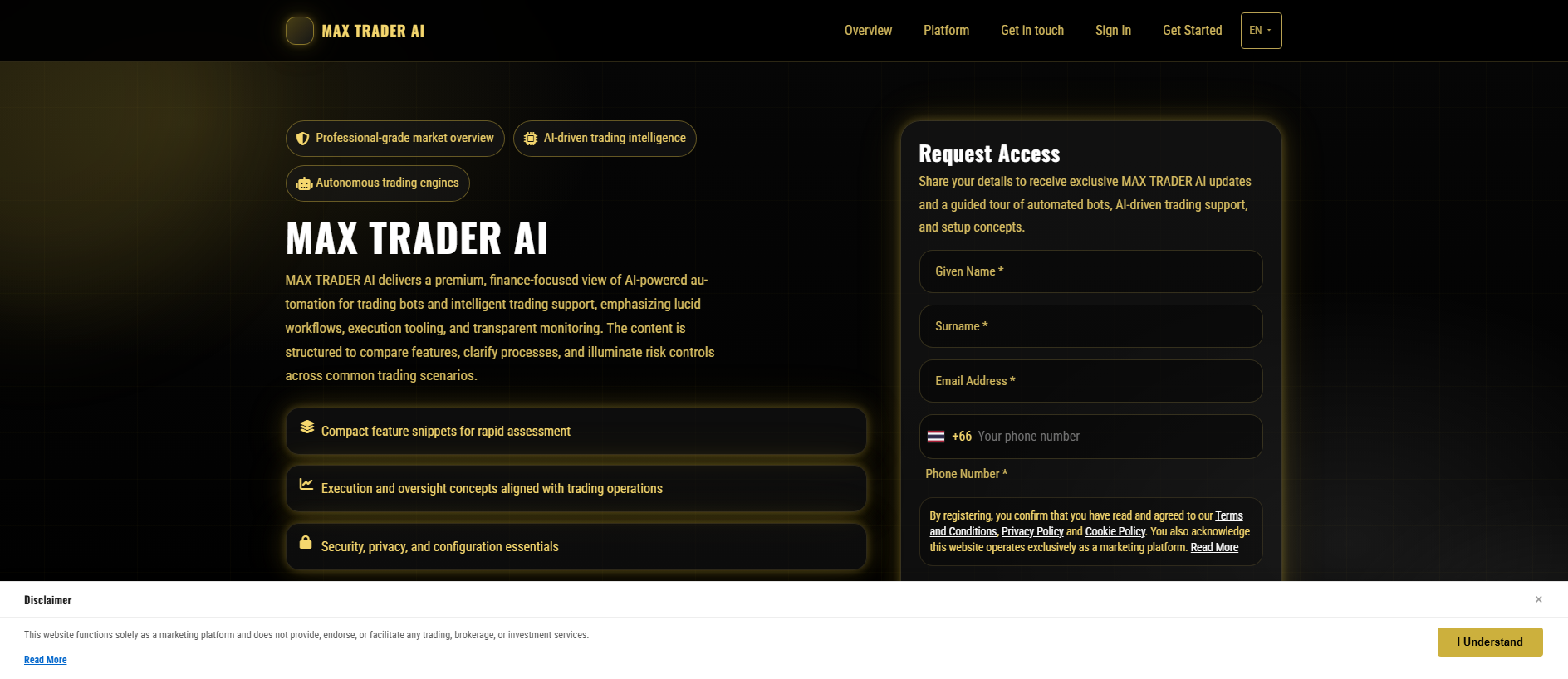 Stored capture of maxtraderai.click
