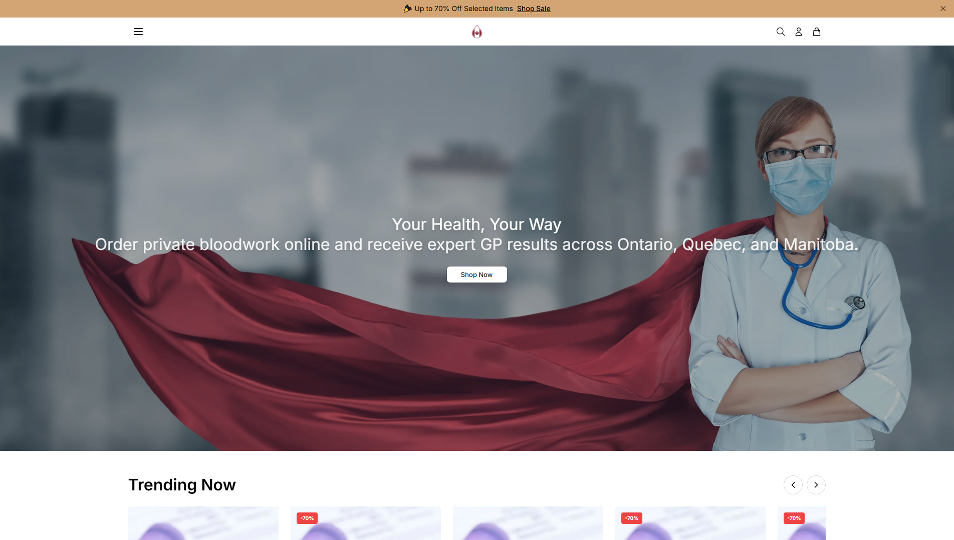 Primary capture · bloodtestscanadahealth.shop