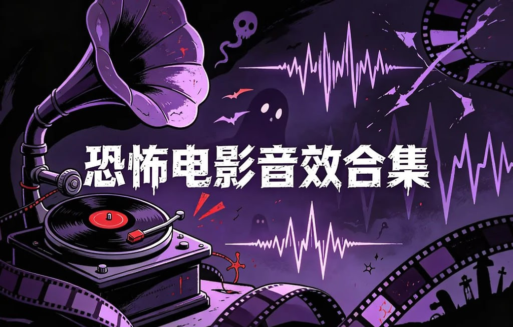 恐怖电影音效素材合集，中文分类即拖即用