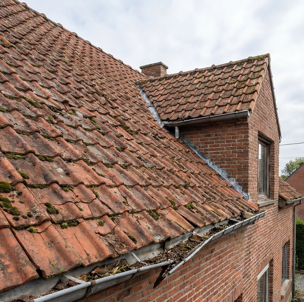 Situatie voor dakwerken