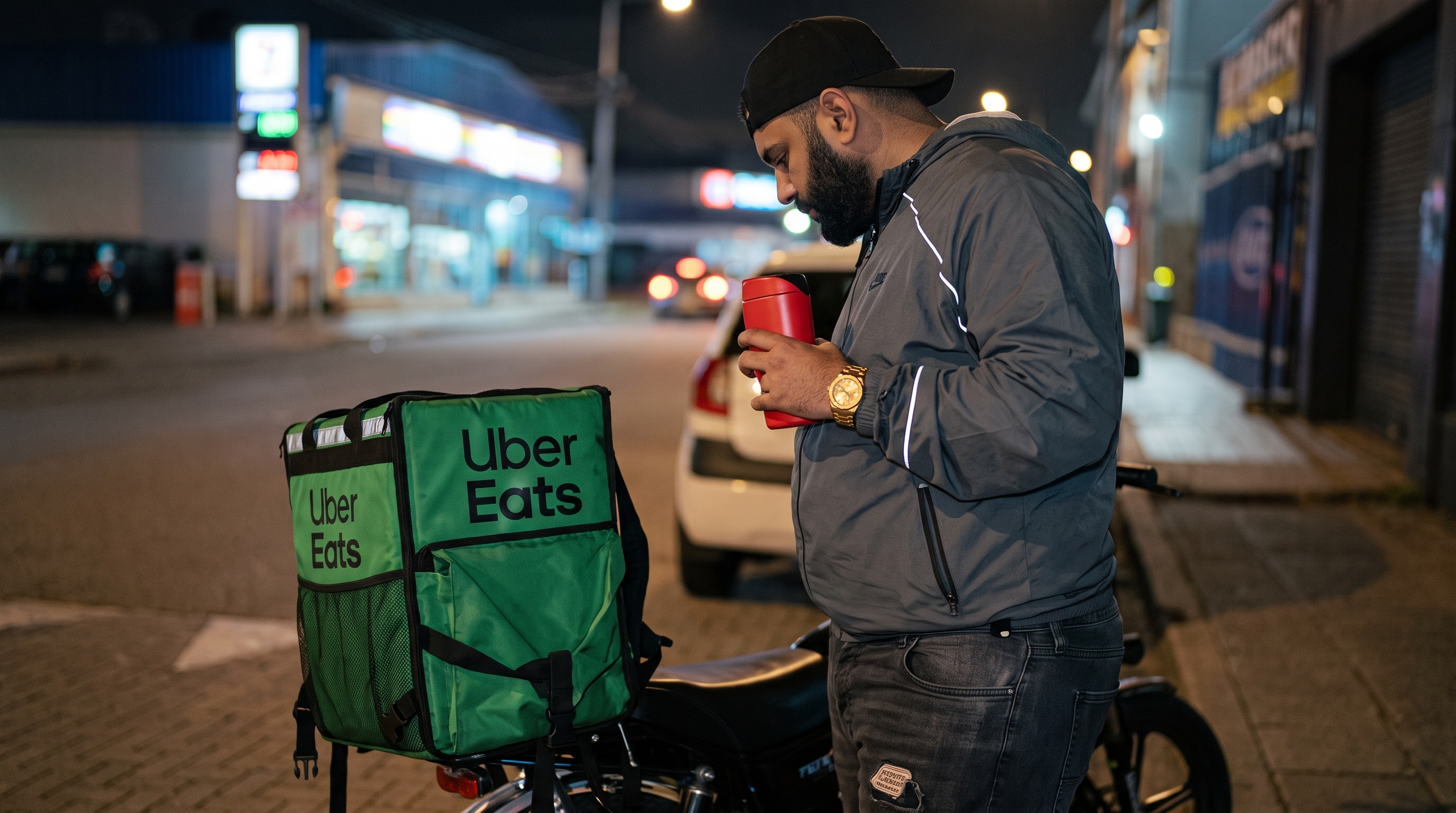 Repartidor de Uber Eats
