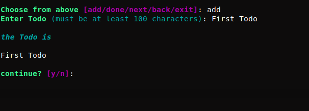 new Todo