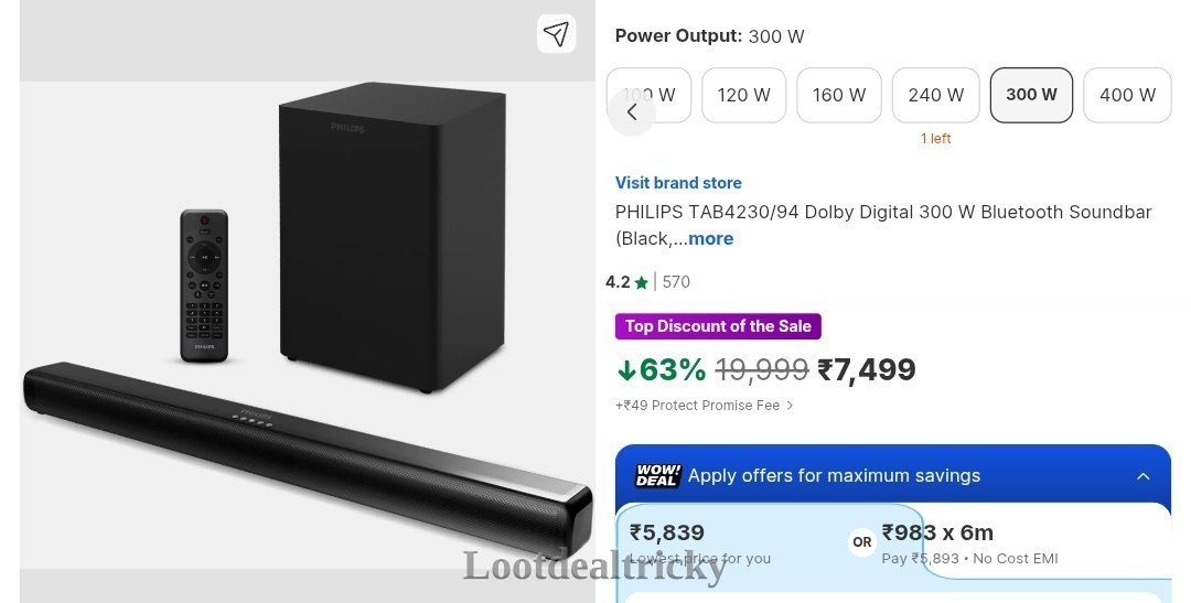 Philips Tab4230 94 – Great Loot Offer @ ₹6075 Philips Tab4230 94 – Great Loot Offer @ ₹6075