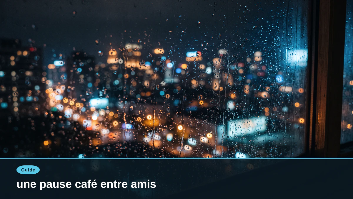 une pause café entre amis